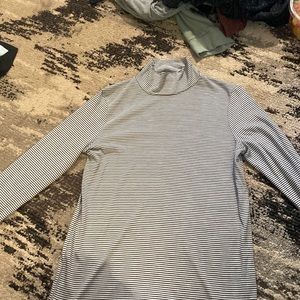 Banana Republic. Black and white stripped. Size Small turtle neck